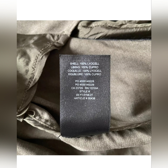 Babaton Olive Green Trench Coat -Small - Picture 8 of 11